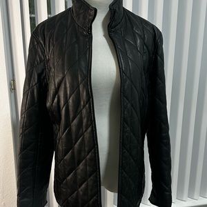Vintage biker leather jacket